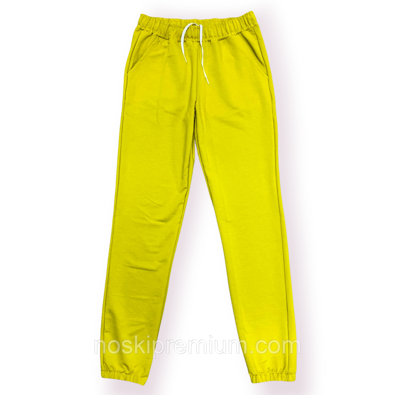 Штани джогери спортивні жіночі двонитка Туреччина, розміри 44-52, гірчичні, 1520, фото 1