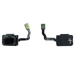 Шлейф Samsung Galaxy S9 G960F, Galaxy S9 Plus G965F зі сканером відбитка пальця чорний