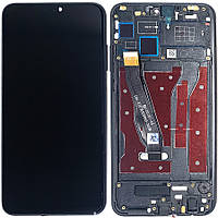 Екран (дисплей) Huawei Honor 8X JSN-L21 L22, Honor 9X Lite + тачскрин с черной рамкой