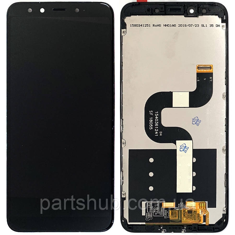Дисплей (екран) Xiaomi MI A2, MI 6X M1804d2SG з тачскріном (чорний з рамкою), фото 1