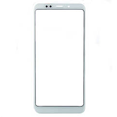 Скло дисплея Xiaomi Redmi 5 Plus біле з OCA плівкою