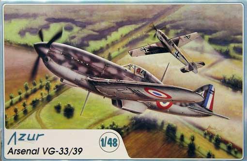 Пластикова модель 1/48 Azur 018 Arsenal VG 33/39, фото 1