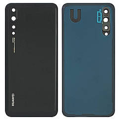 Задня кришка Huawei P20 Pro CLT-L29 (чорна оригінал Китай зі склом камери)