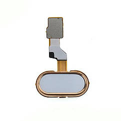 Шлейф Meizu M3S Y685, U10 U680H з кнопкою меню Home золотиста