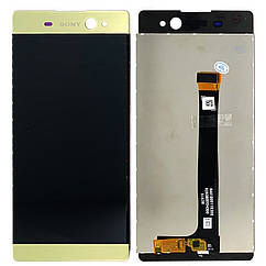Дисплей (екран) Sony Xperia XA Ultra F3211 F3212 F3213 F3215 F3216 з тачскріном (золотистий)