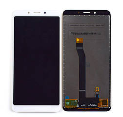Дисплей (екран) Xiaomi Redmi 6, Redmi 6A M1804C3DG з тачскріном (білий)