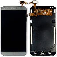 Екран (дисплей) Prestigio MultiPhone PSP3504 Muze C3 + тачскрин серый - Распродажа