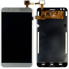 Дисплей (екран) Prestigio MultiPhone PSP3504 Muze C3 з тачскріном (сірий - Розпродаж)