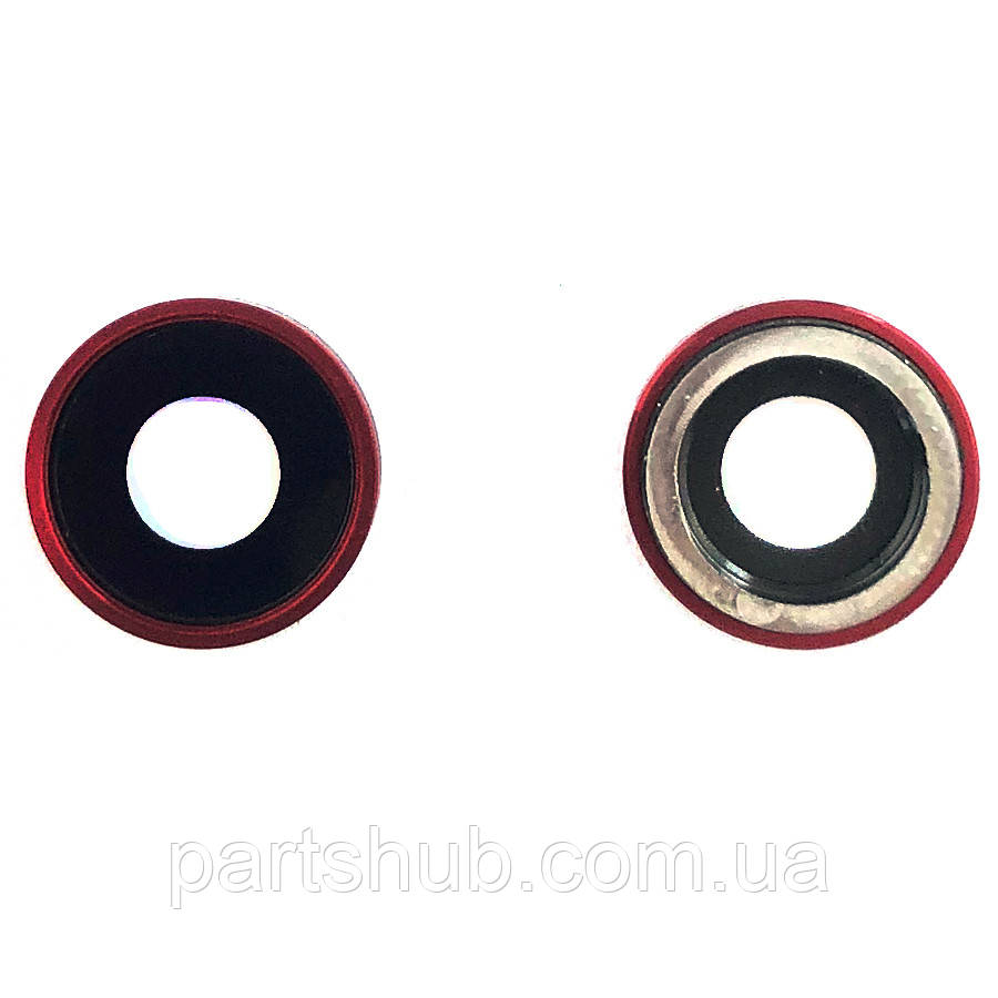 Скло камери Apple iPhone XR (з червоним кільцем), фото 1