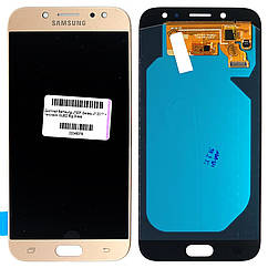 Дисплей (екран) Samsung Galaxy J7 2017 J730F з тачскріном (золотистий OLED Big LCD)