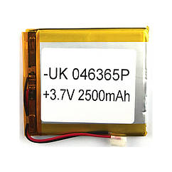 Батарея (акумулятор) універсальний 046365P 72 х 60 х 4 мм 2500 mAh 3.7 V