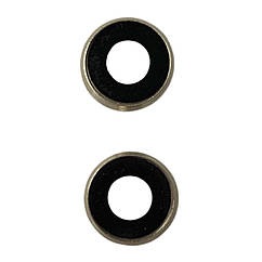 Скло камери Huawei Mate 20 Lite SNE-LX1 у золотистій рамці, 2 шт