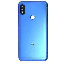 Задня кришка Xiaomi Redmi Note 6 Pro, M1806E7TG синя зі склом камери