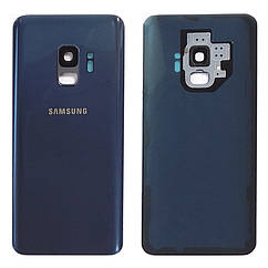 Задня кришка Samsung Galaxy S9 G960F (синій оригінал Китай зі склом камери)