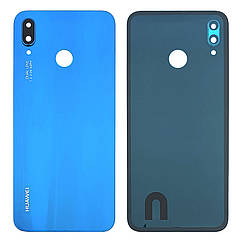Задня кришка Huawei P20 Lite ANE-LX1 (синій оригінал Китай зі склом камери)