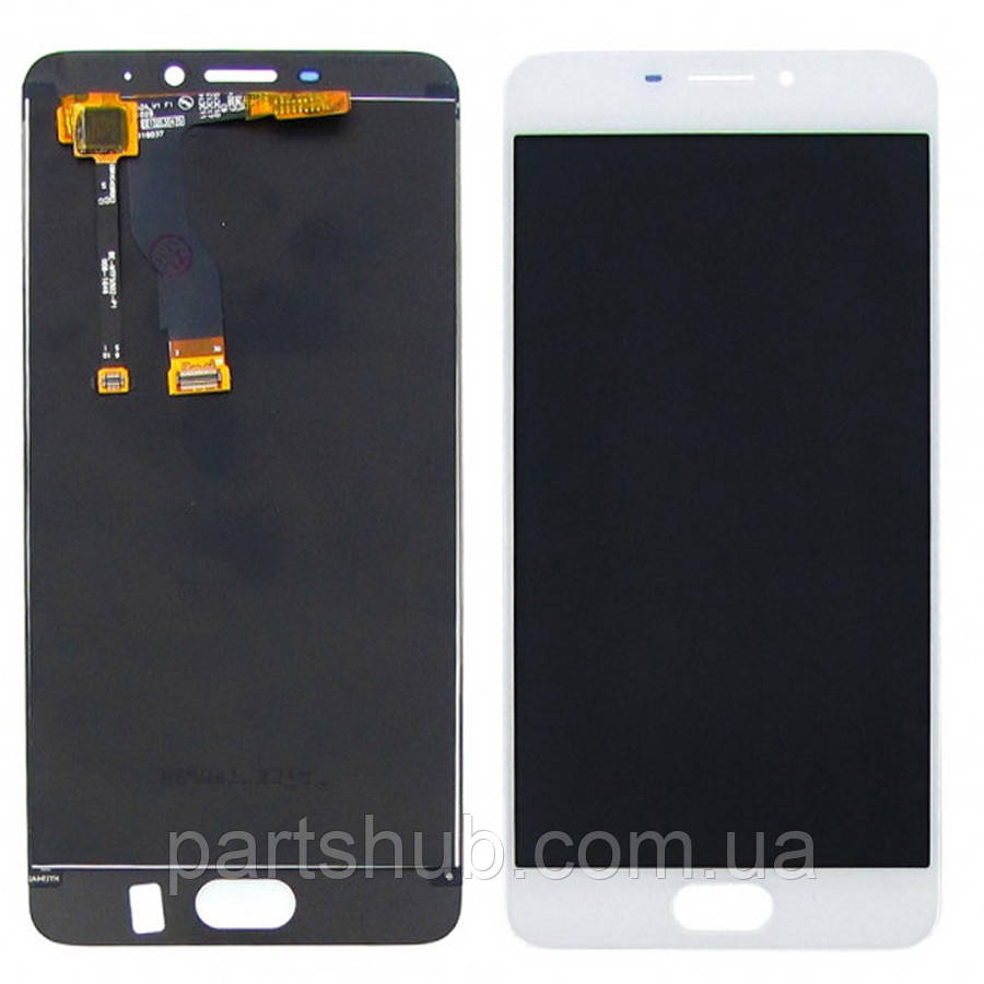 Дисплей (екран) Meizu M5 Note M621H з тачскріном (білий), фото 1