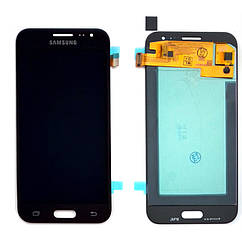 Дисплей (екран) Samsung Galaxy J2 J200H з тачскріном (чорний OLED)