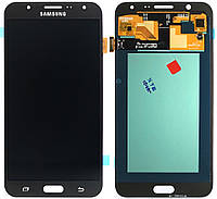 Екран (дисплей) Samsung Galaxy J7 2015 J700 + тачскрин черный OLED Big LCD