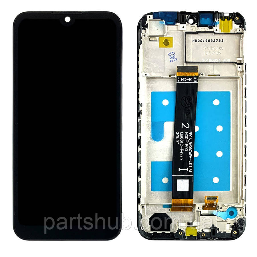 Дисплей Huawei Y5 2019 AMN-LX9 Honor 8S KSE-LX9 з тачскріном з рамкою rev 2.2, фото 1