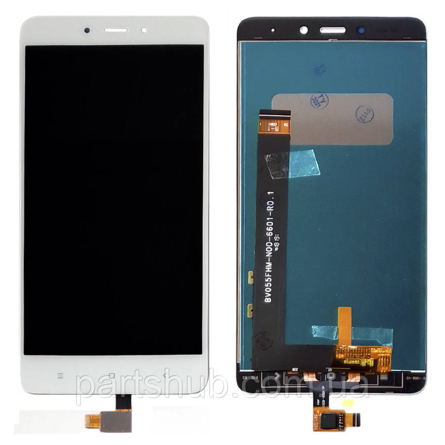 Дисплей (екран) Xiaomi Redmi Note 4 з тачскріном (білий), фото 1