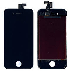 Дисплей Apple iPhone 4S з тачскріном чорний AAA