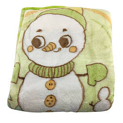 Дитячий плед ковдра Туреччина для новонародженого подарунок новонародженому салатовому (НДП37)