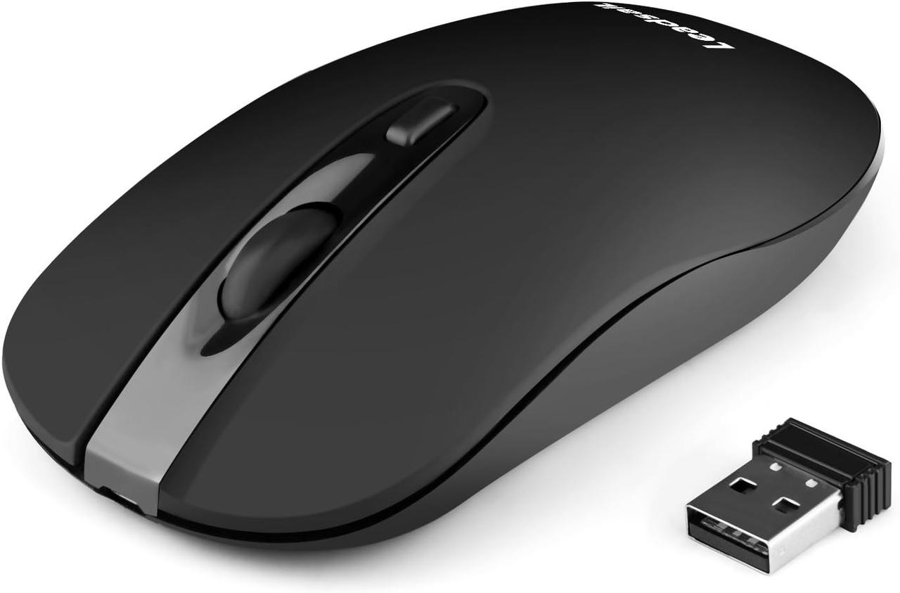 LeadsaiL LX-001 миша, що перезаряджається бездротова комп'ютерна миша, 2.4G портативна тонка бездротова миша, фото 1