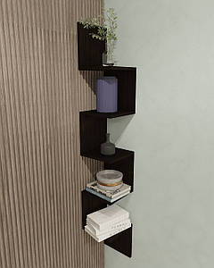 Полиця кутова настінна NF-21 Венге темний