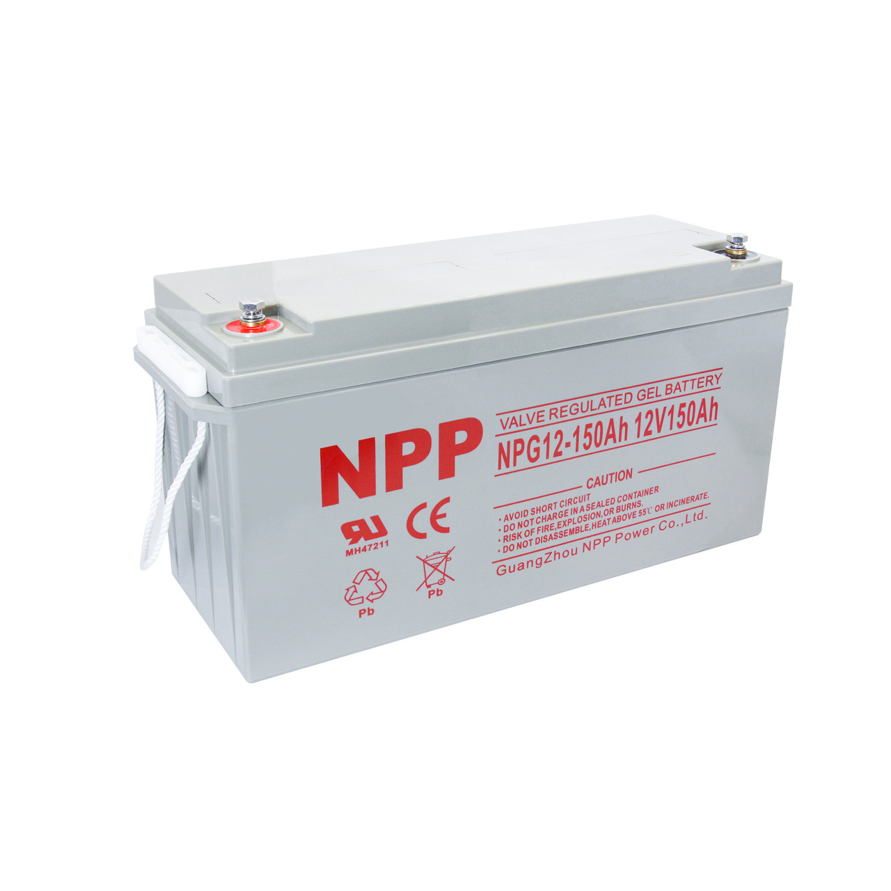 Гелева (GEL) акумуляторна батарея NPP 12V 150Ah (1800W*h)