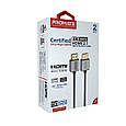 Кабель Promate PrimeLink8K-150 HDMI to HDMI 2.1 UHD HDR 1.5 м Grey (primelink8k-150.grey), фото 7