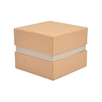 Подарочная коробка крышка-дно с проставкой 11*11*9 см крафт