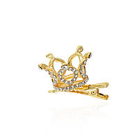 Заколка для волосся Корона золотиста арт 13982-02