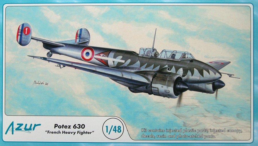 Пластикова модель 1/48 Azur 057 француський важкий винищувач Potez 630 "French Heavy Fighter"