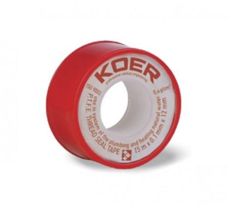 Фум-стрічка "KOER" 15М*0.1 мм х 12 мм WATER, фото 1