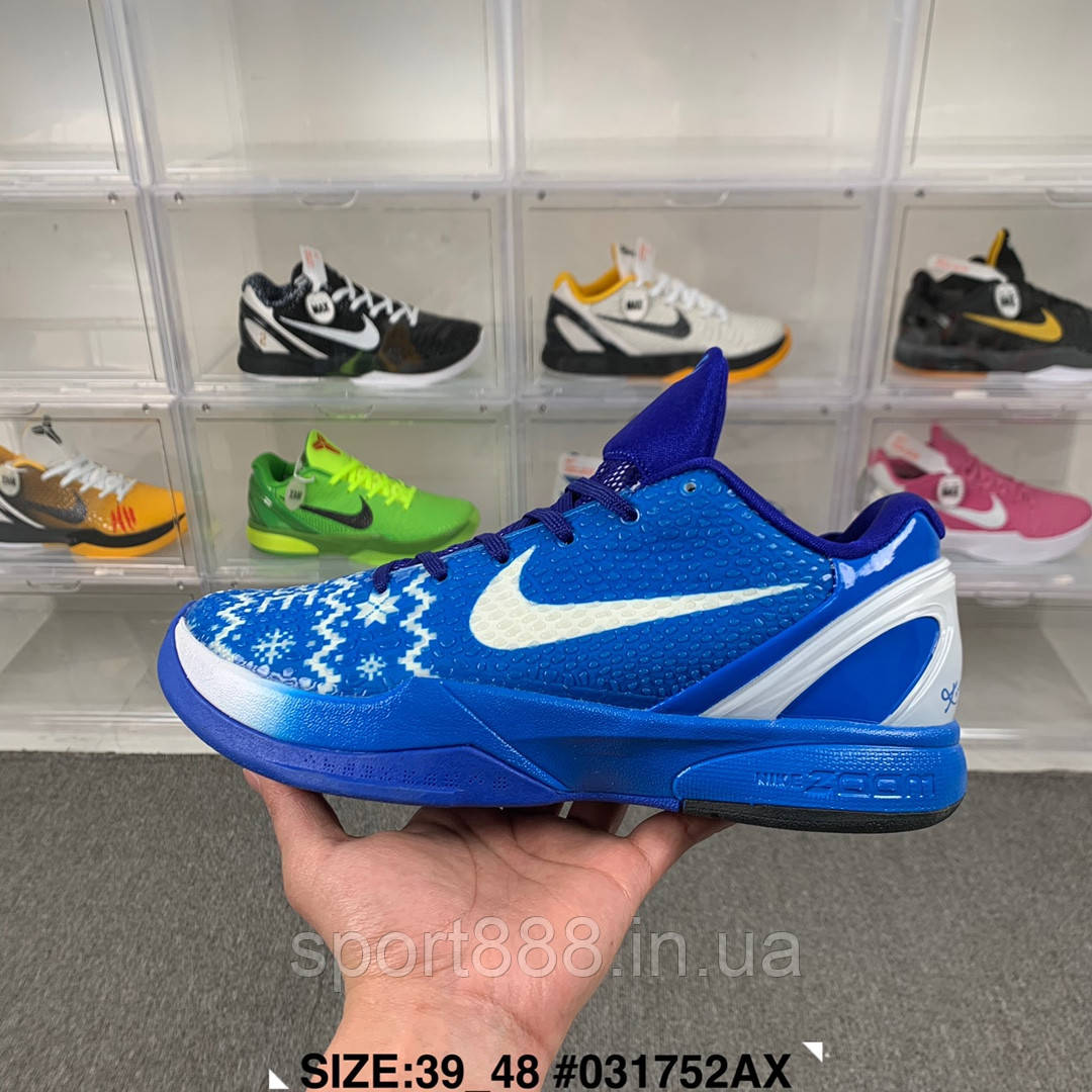 Eur39-48 NIKE Zoom Kobe 6 Protro Blue чоловічі баскетбольні кросівки