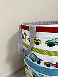 Кошик для іграшок, для хлопчика "Машинки різнокольорові", фото 5