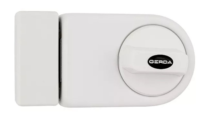 Замок накладний Gerda ZN 100 білий (Польща)