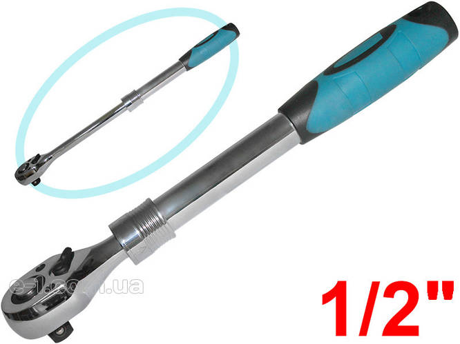 Купить Ключ телескопический трещоточный 1/2, 305-445 мм, CrV ...