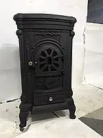Печь камин буржуйка чугунная Bonro 9 КВт двойная стенка. Печка для дома, дачи с варочной поверхностью