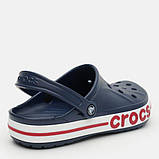 Детские кроксы на мальчика сабо Crocs Baya с7-J1 Темно-синий, фото 2