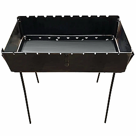 Мангал-валіза Metal-Best на 10 шампурів | 1 уровень | 3мм