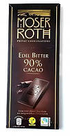 Шоколад Черный Moser Roth Edel Bitter 90 % какао 125 г Германия