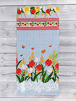 Кухонное вафельное полотенце Весенние цветы-1 Руно 35х70 см