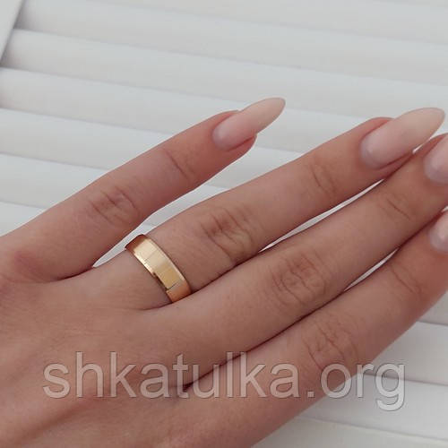 Обручка золота Американка універсальна 18 розміру