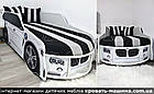 Ліжко машина ПРЕМІУМ PREMIUM 1800х800 КОМПЛЕКТ з матрацом + МЕХАНІЗМ + LED підсвітка, фото 9