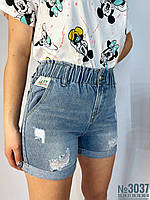 ЖІНОЧІ ДЖИНСОВІ ШОРТИ КОТОНОВІ РОЗМІР 25,26,27,28,29,30