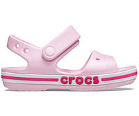 Детские кроксы сандали на девочку Crocs Crocband Розовые Пудровые 26