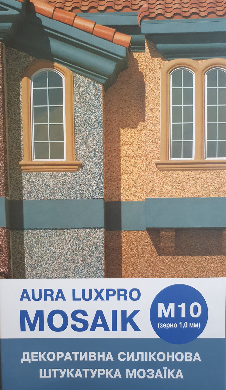 Aura Luxpro Mosaik M10 декоративная силиконовая штукатурка мозаика 1,0 мм S135 15 кг - фото 4 - id-p1797650156