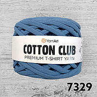 Трикотажна пряжа YarnArt Cotton Club 7329 індіго