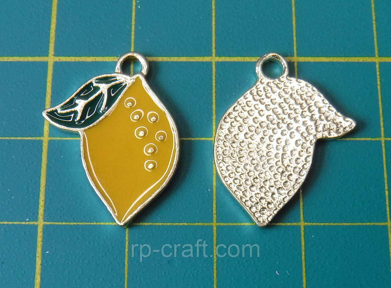 Підвіска металева Лимон, 16х21 мм, фото 1